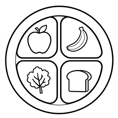 Szablon talerzyka do druku