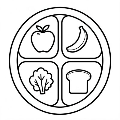 Szablon talerzyka do druku