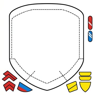 Szablon tarczy z tektury