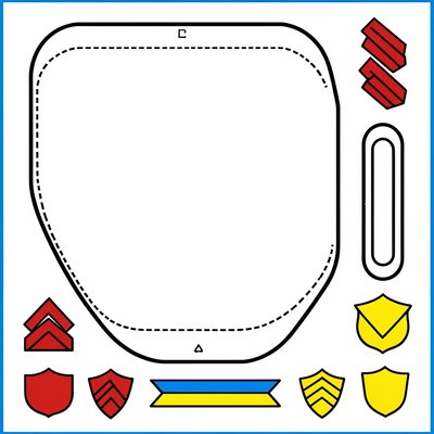 Szablon tarczy z tektury