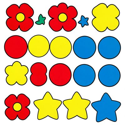 Arkusz dużych naklejek - projekt