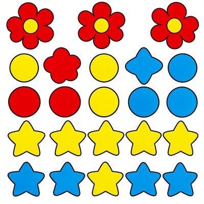 Arkusz dużych naklejek - projekt