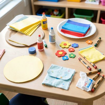 Stanowisko z materiałami - zdjęcie przygotowania