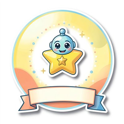 Naklejka/odznaka — Super Koder (grafika)