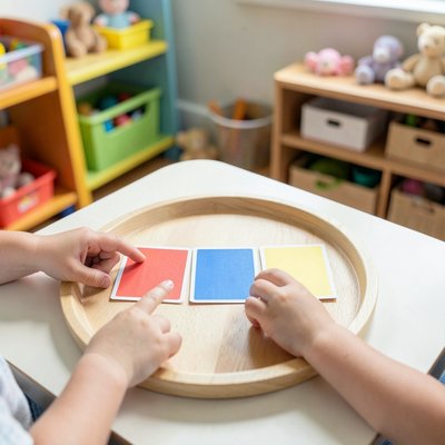 Zdjęcie sceny stacji — tacę z ułożonym kodem