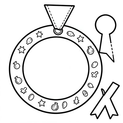 Szablon medalu 'Medal dla Odporności'