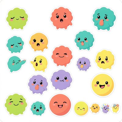 Zestaw 'zarazków' — przyjazne postaci