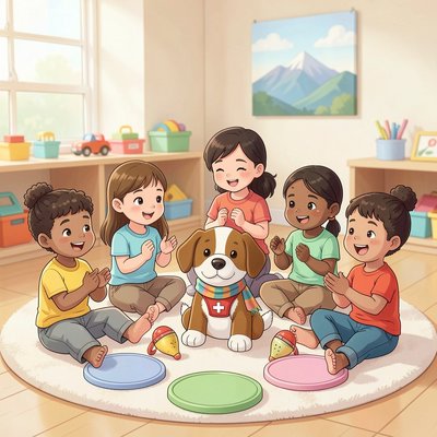 Plakat powitalny — Międzynarodowy Dzień Psa Ratowniczego