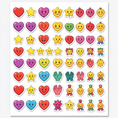 Arkusz naklejek dekoracyjnych