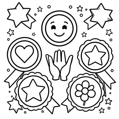 Kolorowanka: medale uczciwości