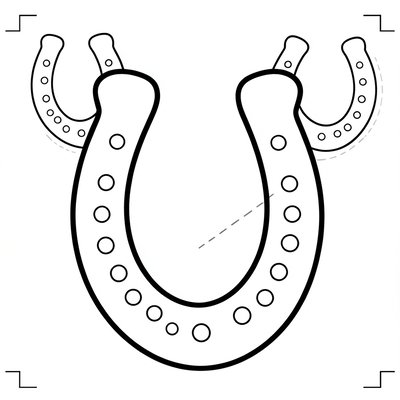 Szablon podkowy do wycięcia