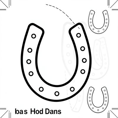 Szablon podkowy do wycięcia