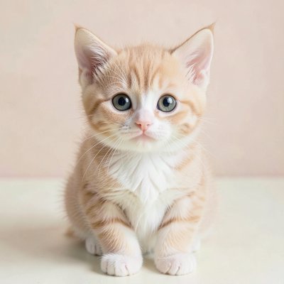 Portret przyjaznego kotka (zdjęcie/ilustracja)