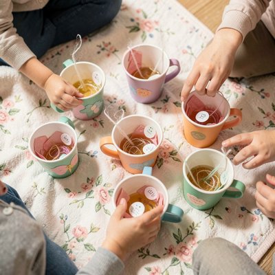 Wspólna ekspozycja prac — mini herbacianka