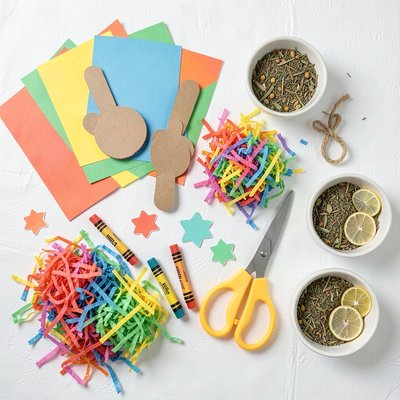 Zdjęcie materiałów (flat lay)