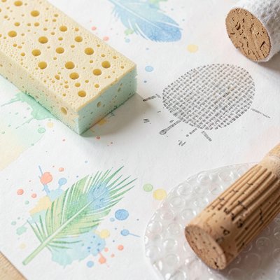 Wzory faktur — gąbki i materiały