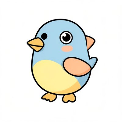 Prosty obrazek — Ptaszek