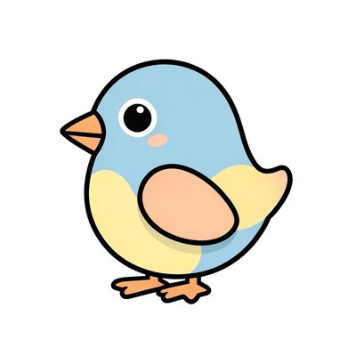 Prosty obrazek — Ptaszek