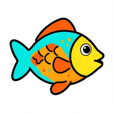 Prosty obrazek — Rybka