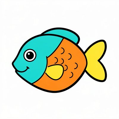 Prosty obrazek — Rybka