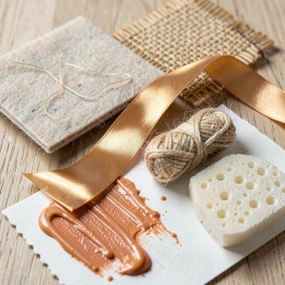 Detale faktur — zbliżenia materiałów sensorycznych