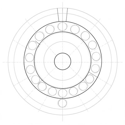 Szablon skorupy — duże kółko (A3)