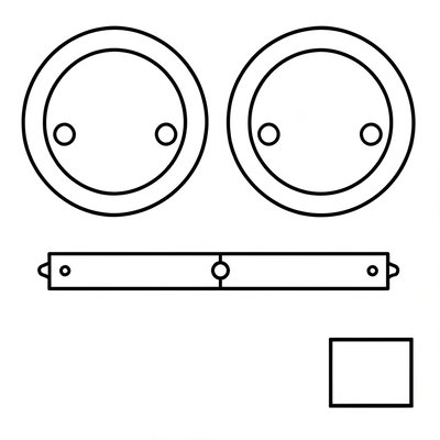 Szablon do wydruku: talerzyki i belka