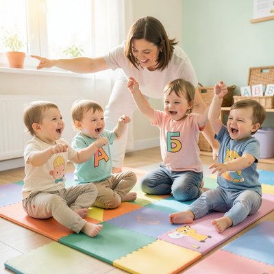 Zabawa ruchowa — układanie liter ciałem