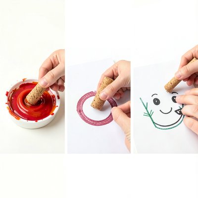Instrukcja krok po kroku — ilustracyjny triptych
