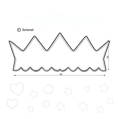 Szablon korony do druku