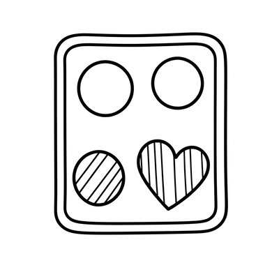 Kolorowanka — mały ręczniczek z pieczątkami