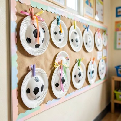 Galeria piłkarska na tablicy