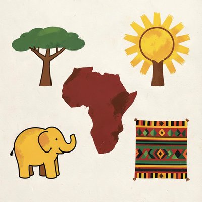 Plansza inspiracyjna: Kolorowa Afryka