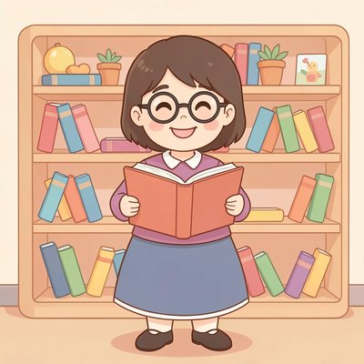 Ilustracja: Bibliotekarz