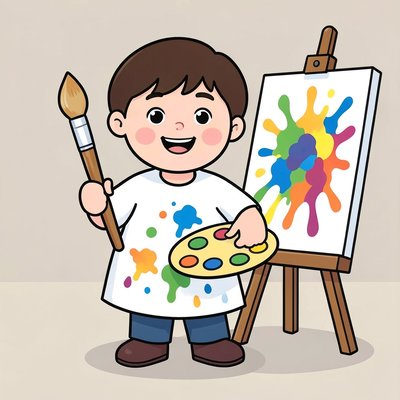 Ilustracja: Plastyk (malarz)