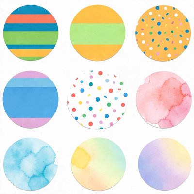 Tła odznak — wzory do kolorowania i malowania