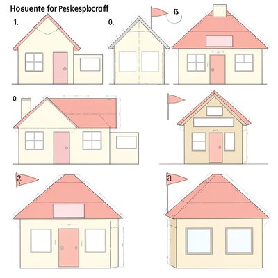 Szablony domków do składania
