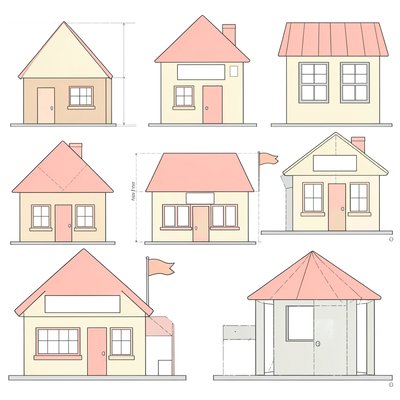 Szablony domków do składania
