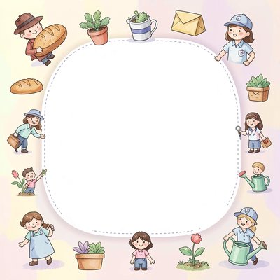 Szablon laurki — front z miejscem do rysowania