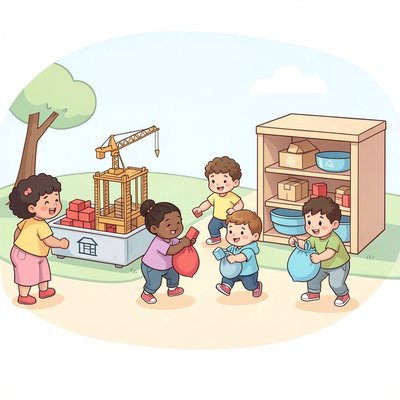 Scena aktywności: przenoszenie ładunku — budowa i magazyn