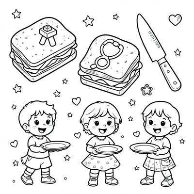 Kolorowanka – kanapeczki zawodów