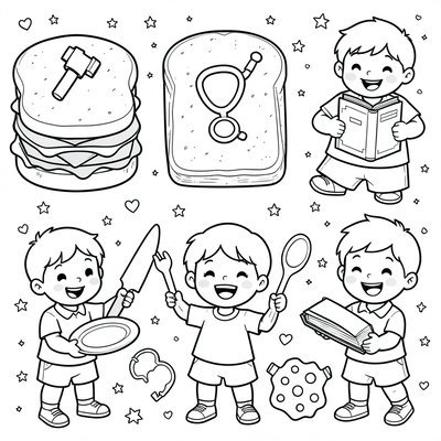 Kolorowanka – kanapeczki zawodów