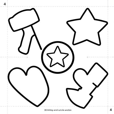 Szablony foremek – wykroje narzędzi i odznak