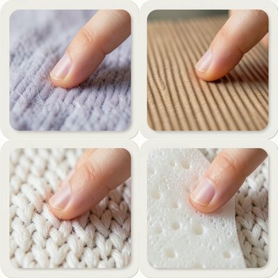 Karty z fakturami — zbliżenia dotyku