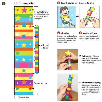 Szablon różdżki — prosty instruktaż składania