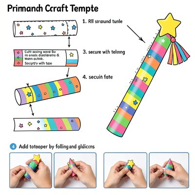 Szablon różdżki — prosty instruktaż składania