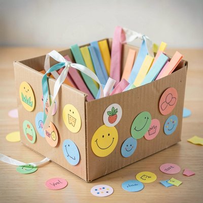 Skrzynka z gazetkami — dekoracja i wypełnienie