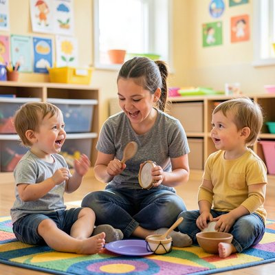 Rytm i instrumenty — uderzanie w tamburyn