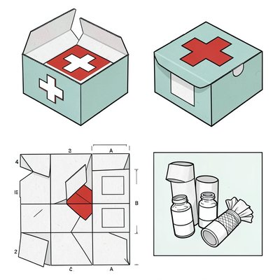 Prosta apteczka weterynarza — składniki i złożony model