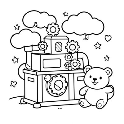 Kolorowanka "Moje wymyślone urządzenie"